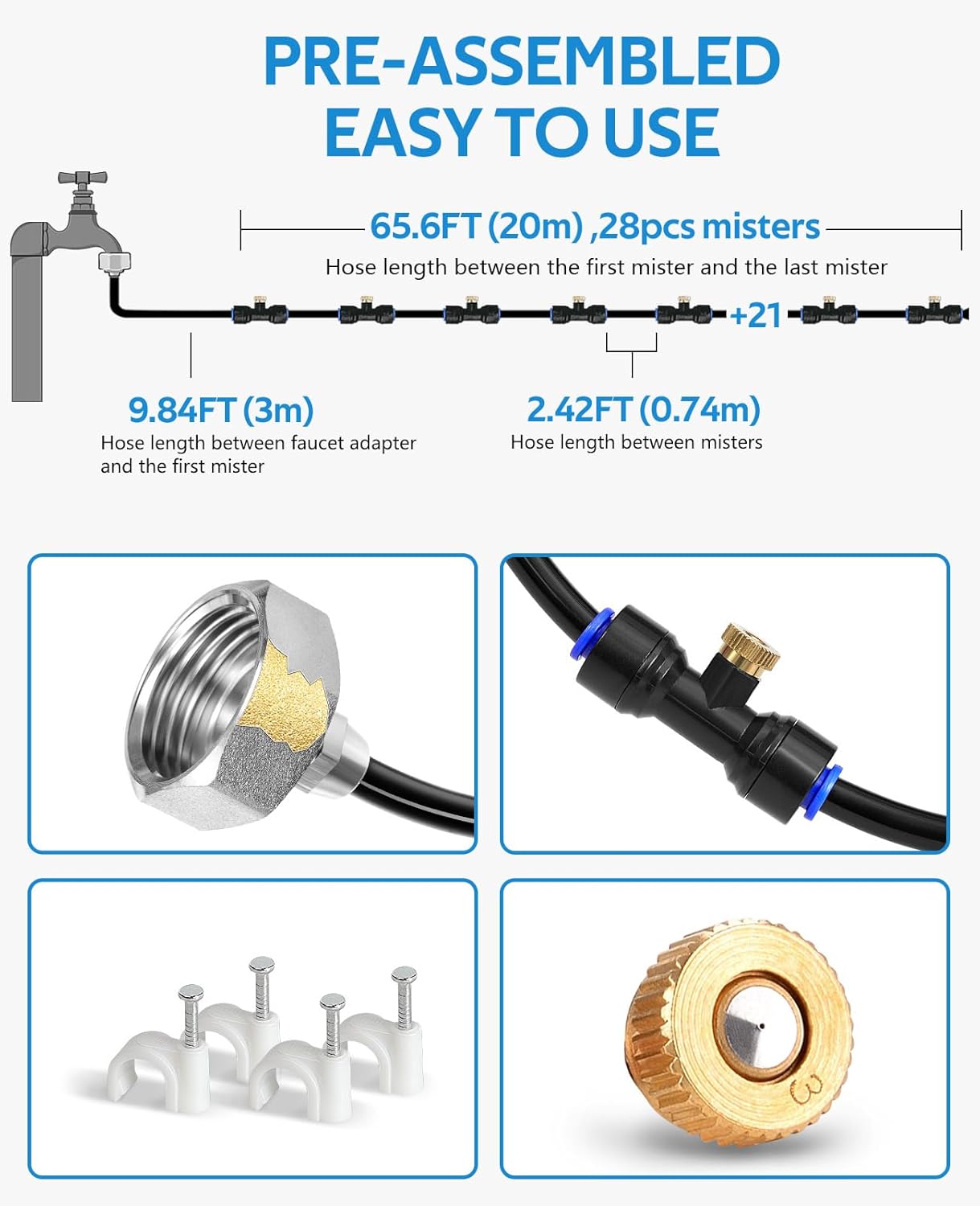 Misting Cooling System 75FT (23M)