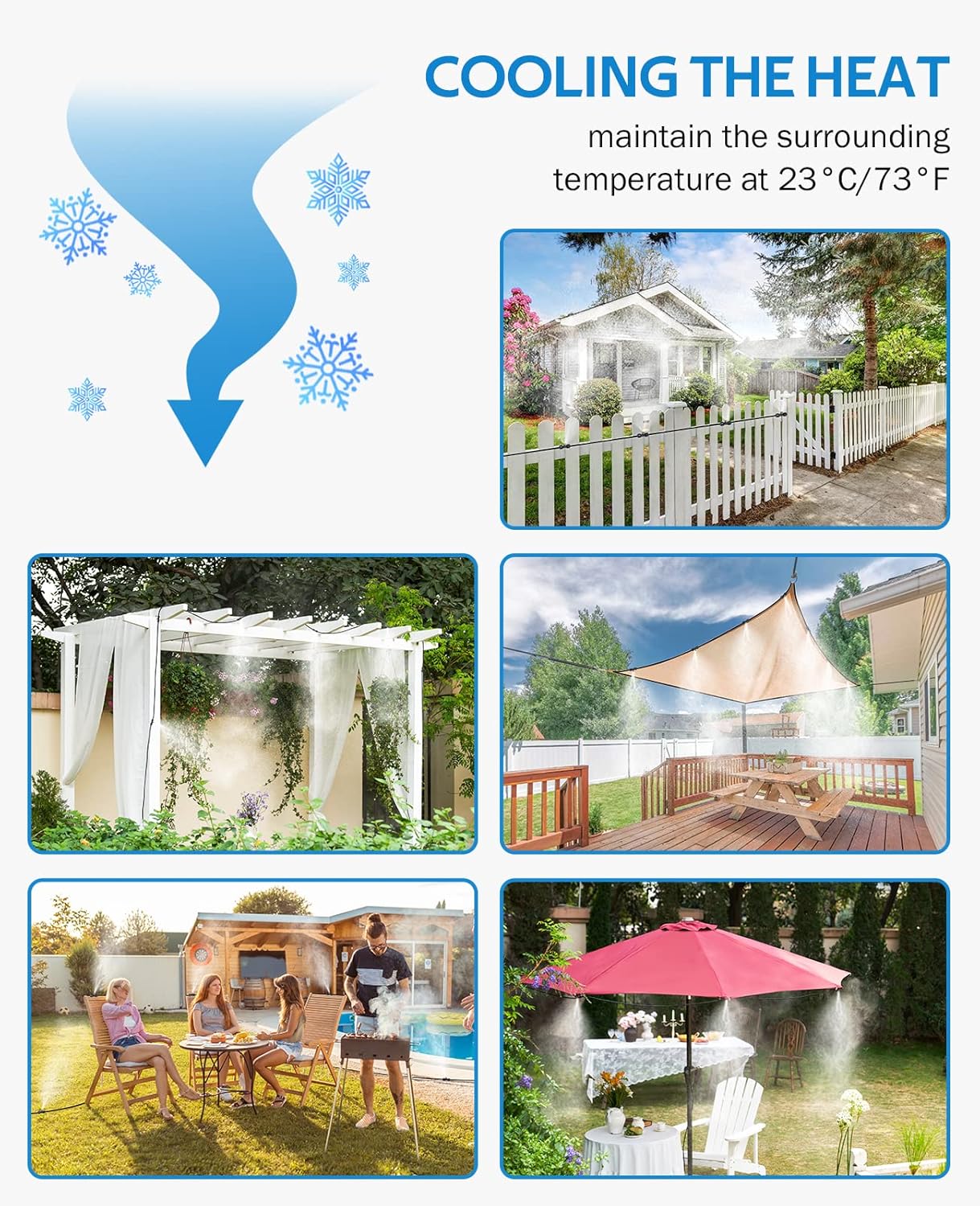 Misting Cooling System 75FT (23M)